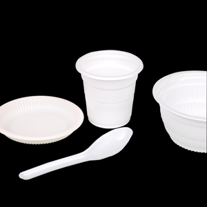 Перерабатываемая биоразлагаемая миска из PLA, чашка, блюдце, ложки-wallis