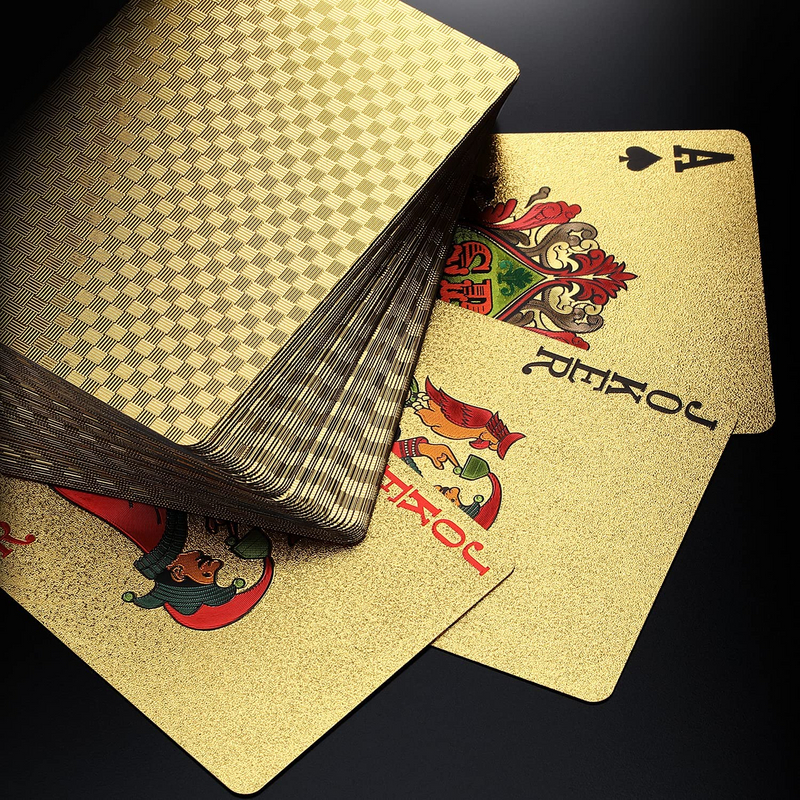 Высококачественный логотип из ПВХ с золотым покером, игральные карты-WallisPlastic
