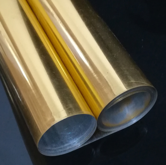 Заводская поставка металлизированной ПЭТ-пленки с золотым покрытием для Blister-Wallis