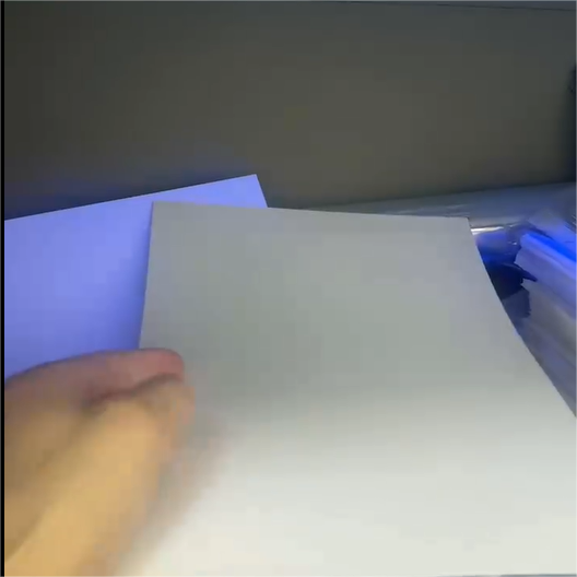 Нефлуоресцентный белый лист ПК для струйной печати-WallisPlastic