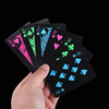 Waterproo флуоресцентные игральные карты для покера с УФ-печатью красочные игральные карты
