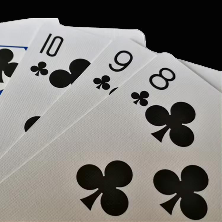 Качество печати на заводе-покере индивидуальные игральные карты с льняной отделкой