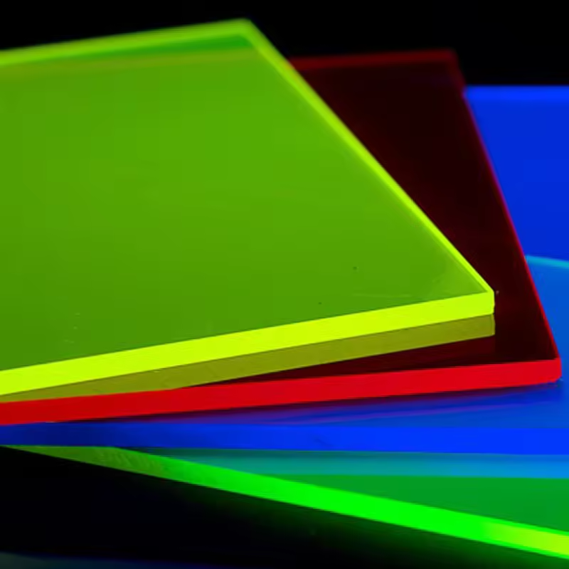 Подгонянный лист флуоресценции различных цветов размера акриловый
